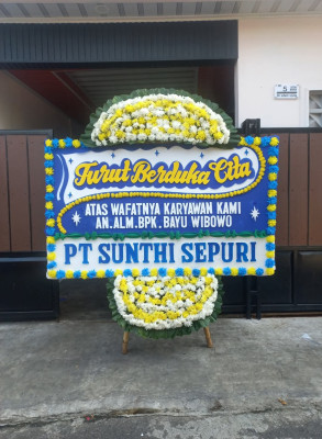 Papan Bunga Duka di Sayur Matinggi