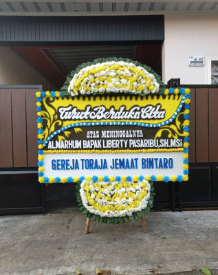 Papan Bunga Duka di Sayur Matinggi